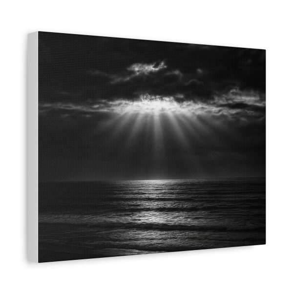 Golden Hour at Aglou Beach — Artistic Black & White