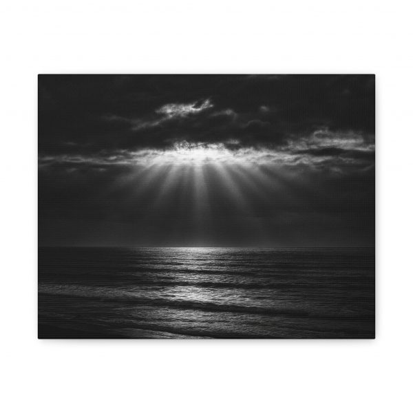 Golden Hour at Aglou Beach — Artistic Black & White