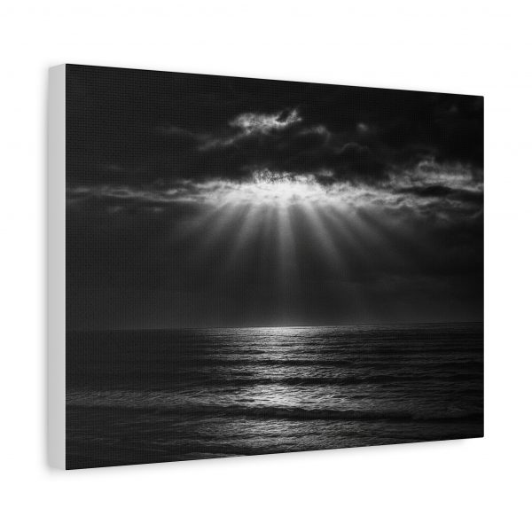 Golden Hour at Aglou Beach — Artistic Black & White