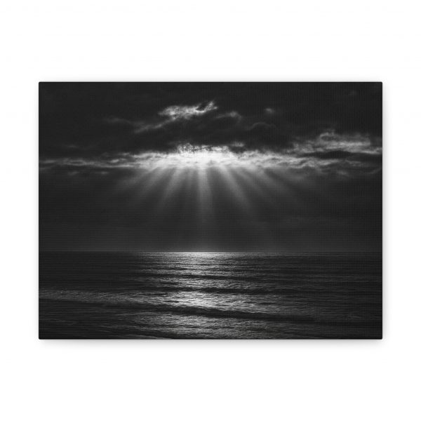 Golden Hour at Aglou Beach — Artistic Black & White