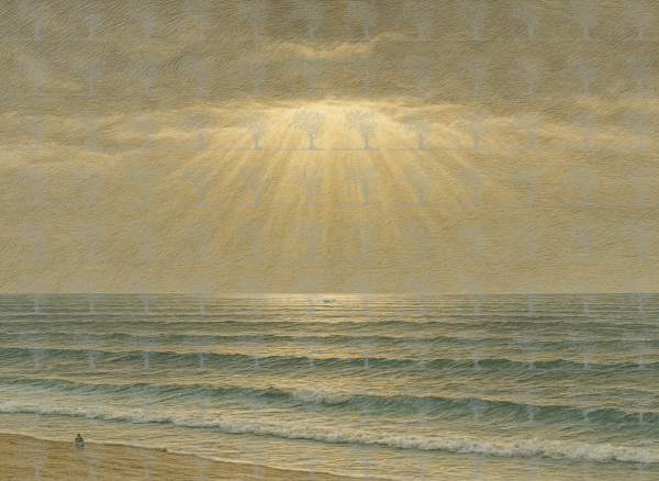 Botanical Illustration Golden Hour at Aglou Beach__Botanical Illustration