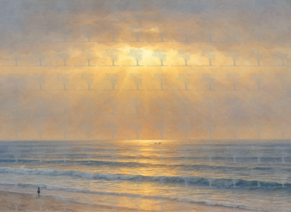 Golden Hour at Aglou Beach__watercolor